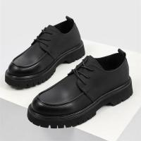 Zapatos De Cuero Para Hombre Casual Clásico Negocios Formales Con Cordones Hechos a Mano Transpirables Suela Gruesa Moda Zapatos - details 7