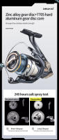 Carrete De Pesca DEUKIO 2024 5.2:1 Potencia Máxima 18lbs Engranaje De Aluminio Aviso De Pesca Para Agua Dulce Y Salada - details 1
