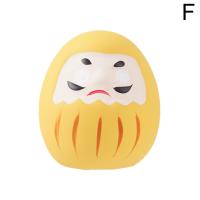 Muñeca Daruma De Cerámica Japonesa 1/6pcs Encanto De Suerte Adorno De Fortuna Ornamento De Paisaje Decoración Para El Hogar Accesorios Miniatura Regalos - details 30
