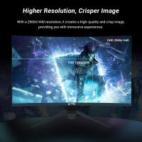 KTC Monitor Gaming Curvo de 27 ”, 170Hz, 165Hz, 2K QHD 2560 x 1440, 1ms, HVA 1500R Sin Marco, FreeSync & G-Sync, 16:9, 120% sRGB_4000:1_250cd/m²_3ms _Flicker-Free_ Low Blue Light, Pantalla de reducción de luz Azul, DP1.4, HDMI2.0, H27S17 Salida de audio - details 2