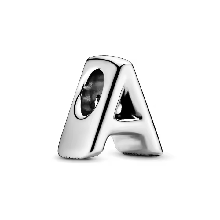 Charm Pandora Letra A en Plata de Ley - 797455 - 1