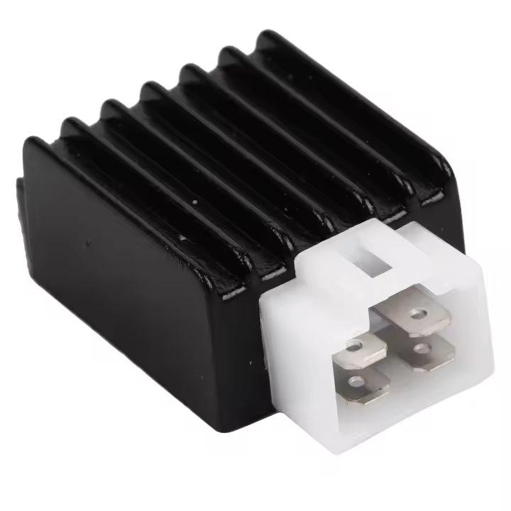 Regularizador De Tensión Para Motocicleta 12V Rectificador De Motor Para ATV 50cc 70cc 110cc 125cc Pieza Nueva De Aluminio Negro - 1