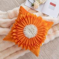 Funda de almohada cuadrada para el hogar, diseño de princesa con ventanal y margaritas pequeñas, funda de cojín para la mesita de noche - details 12
