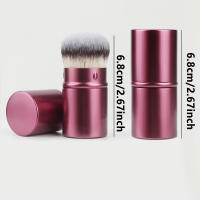Cepillo De Maquillaje Retráctil Kabuki Multifuncional Portátil Para Viajes Para Líquidos Crema Y Polvo Flawless De Nylon Sin Alergias - details 1