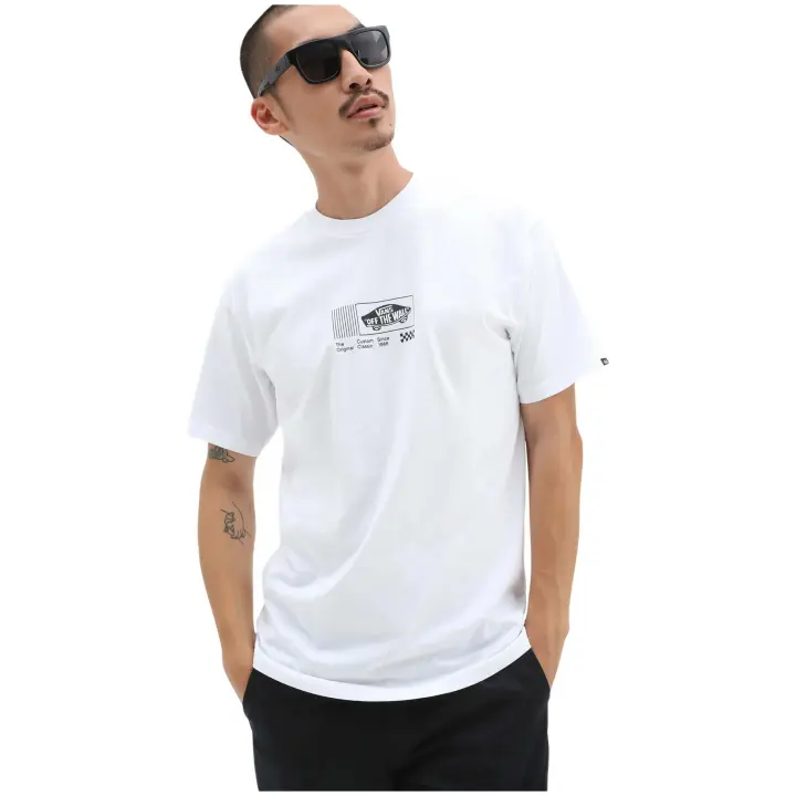 Camiseta de Manga Corta Vans Transfixed 3 para hombre en color blanco - 1