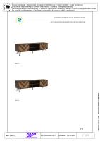 Mueble de TV Estilo Industrial Moderno | Puertas de Panel de Madera Natural + Asas Doradas | 2 Compartimientos de Almacenamiento, Soporte Integrado para TV y Patitas de Hierro Anticorrosión-Elegant, Funcional y Duradero para Salones - details 5