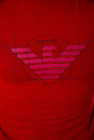 Armani Jeans AJ Algodón Hombre Rojo camiseta 6Y6T126J0AZ 1456 - details 3