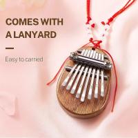 Mini Kalimba 8 Claves Piano De Uso Manual Estilo Gota De Agua Instrumento Lindo Portátil Set De Regalo Elegante Para Niños - details 4