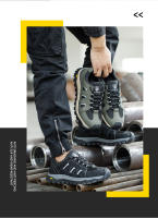Zapatos De Seguridad Para Hombre Con Punta De Acero Mocasines De Trabajo Ligeros Y Transpirables Antideslizantes Para Adultos - details 3