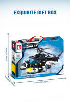 SEMBO Serie Militar Helicóptero Atacante Bloques De Construcción Modelo De Avión Juguetes Regalo De Cumpleaños Para Niños - details 5