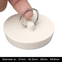 4 piezas de enchufar de baño, Tapon de fregadero de goma Tapon de fregadero de cocina con anillo colgante para baño, baño (4 Sises) - details 1