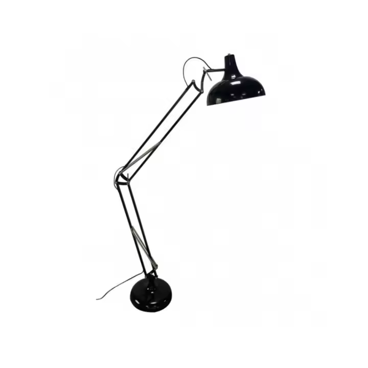Fabrilamp - Pie Salon Articulable Malik 1xe27 Negro 163x30x80 Cm - 1