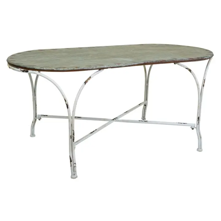 Mesa de centro de metal 120.5x65x52h cm - 1