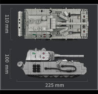 Bloques De Construcción Para Niños Modelo De Tanque Panzerkampfwagen VIII Maus De La Segunda Guerra Mundial WW2 Juguetes Educativos Para Adolescentes Y Adultos - details 13