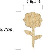 60 piezas etiquetas de plantas de madera planta de madera signos etiquetas marcador jardinería vivero etiqueta jardín estacas planta etiquetas para flores plantas - details 0