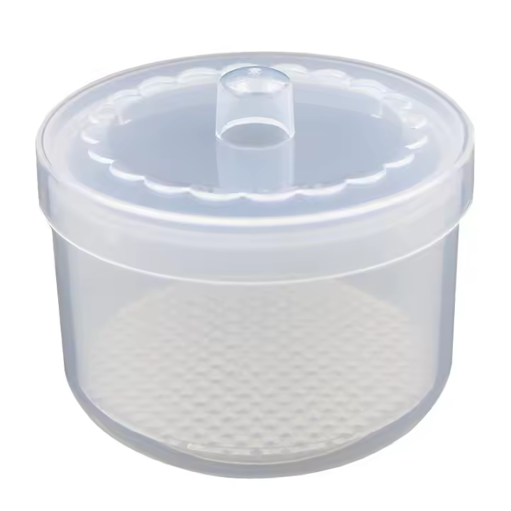 Caja De Desinfección Para Brocas De Uñas Redondas Con Pantalla De Filtro Y Almacenamiento Para Herramientas De Limpieza - 1