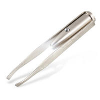 Tijeras De Pestañas Portátiles Con Diseño Inteligente Y Luz LED Herramienta De Maquillaje De Acero Inoxidable Para Eliminar Cabello De Cejas - details 2