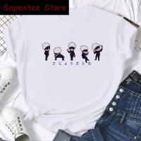 Camiseta Jujutsu Kaisen Japón Anime Para Mujer Kawaii Yuji Itadori Gojo Satoru Estampado Casual Manga Corta Algodón Poliéster T-Shirt Moda - details 14
