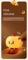 Lámpara De Noche De Calabaza Halloween En Silicona Suave Luz Segura Para Decoración De Habitación Timable Y Ajustable Regalos Para Niños Y Bebés - details 8