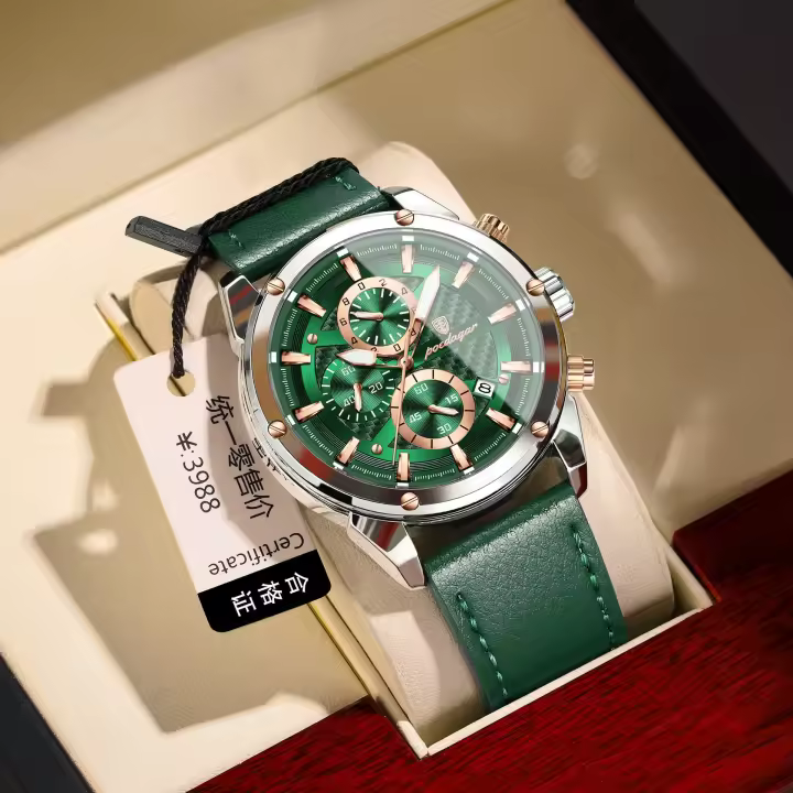 Reloj de marca nuevo para hombre, reloj de cuarzo luminoso multifunción. - 1