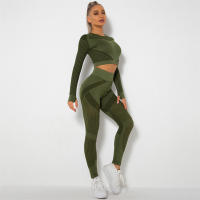 SSIT
Conjunto de Yoga sin costura Para Mujer, ropa Deportiva de 2 piezas, Short Top, sujetador, Leggings, traje de entrenamiento Para Gimnasio - details 40