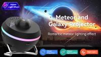 Proyector De Galaxia Meteor Ultra Transparente 13 En 1 Lámpara De Luz Nocturna Con Bola Rotatoria De Espacio Planetario Luz De Ambiente Redonda Fuente De Alimentación DC 5V Sin Baterías Incluidas - details 0