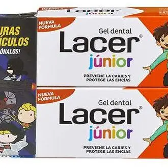 Lacer Júnior Pack Gel Dental Fresa 2X75Ml + Figura Sonic - 1
