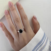 Anillo De Bambú De Jade Hetian Lácteo Platinado En Plata De Ley 925 Para Mujer Y Niña Regalo Joyería Vintage Irregular - details 39