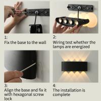 Lámparas De Pared MARPOU IP65 Impermeables Para Exteriores Luz De Jardín Decorativa LED AC110-220V 2/4/6/8/10W Para Hogar Moderno - details 9
