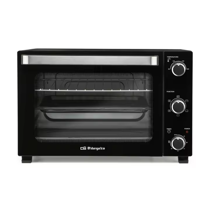 Orbegozo - Horno sobremesa HOT 608 60L de 2000 W con convección, capacidad 60 L, termostato regulable (90–230 °C) y temporizador acústico de 60 min para cocina diaria profesional - 1