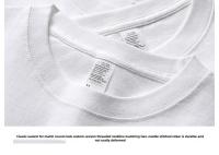 Camiseta De Algodón Grueso 300g Para Hombre Y Mujer Con Mangas Largas Para Primavera Otoño Blanca Suelta Capaz De Camiseta Básica - details 7