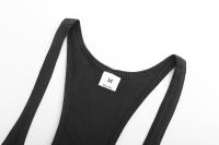 Camiseta Deportiva Hombre Sin Mangas Algodón Transpirable Estampado Cruzado Para Gimnasio Y Correr Top De Entrenamiento Fitness Con Dorsal Y - details 13