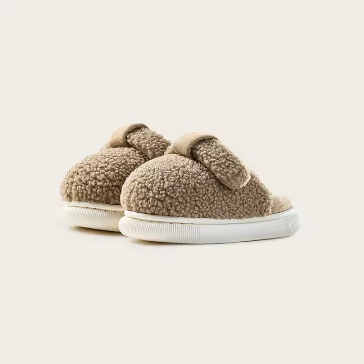 Chopines De Algodón Para Niños De Mario Invierno Calientes Individuales Cierre SLIP-ON Material De Suela EVA Talla Verdadera - 1