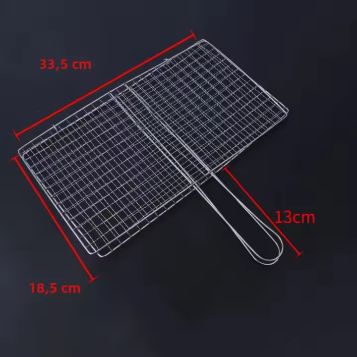 Cesta De Barbacoa Para Asador Red De Carne De Res Y Pescado Tamaño Vegetal Herramienta De Cocina Para Parrilla BBQ - 1