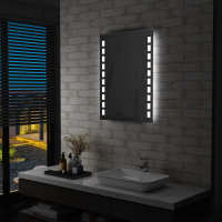 vidaXL Espejo de Pared de Baño con LED Accesorio de Maquillaje Tocador Dimensiones 50 x 60 cm, 60 x 80 cm, 60 x 100 cm - details 1
