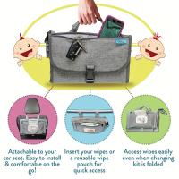 Cambiador de pantalones portátil pad para bebé recién nasido PAD Caja de cambios con toallitas Inteligentes Bolsa impermeable Viaje Caja de cambiosKit - details 2