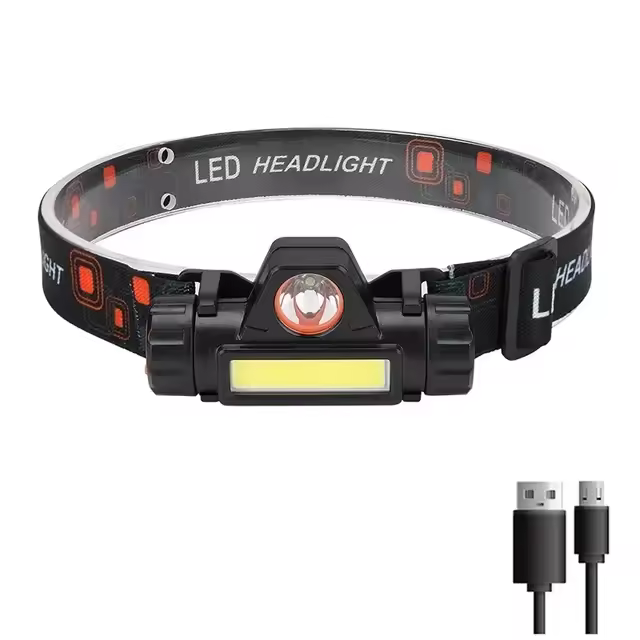 Linterna Frontal LED Q5+COB Con Batería Integrada 18650 Magnética Para Camping Pesca Exterior Luz De Búsqueda Sin Dimensión Fija - 1