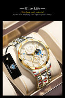 Reloj De Hombre POEDAGAR Moda Cronógrafo Luminoso Impermeable Con Fecha Reloj De Pulsera De Acero Inoxidable Cuadrado Reloj Para Hombre - details 5