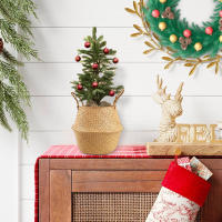 Cesta De Almacenamiento De Fibra De Planta Seagrass Tejida Con Flores Secas Para Decoración Del Salón Cesta De Ropa Y Escritorio Ecológica Y Práctica - details 7