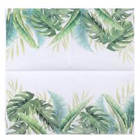 Napkins Coloridos Con Estampado De Plantas Verdes Papel De Toalla De Madera Pura 2 Capas Tamaño 33x33cm Para Té De Tarde - details 7