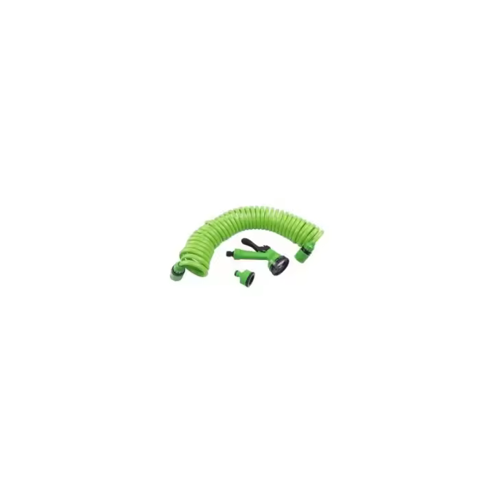 MANGUERA RIEGO ESPIRAL 4 FUNCIONES 7,5M + ACCESORIOS - 1