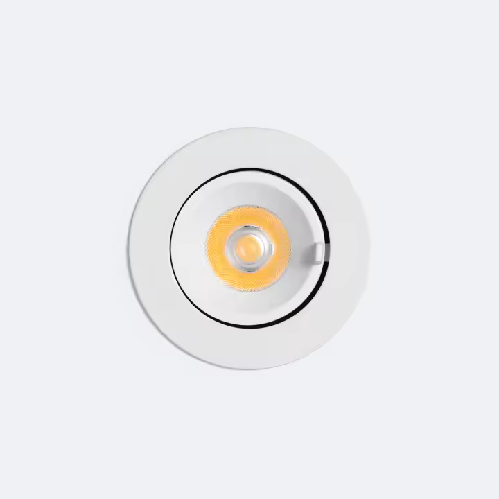 Ledkia Downlight LED 15W Circular Direccionable OSRAM CCT 120 lm/W LIFUD Corte Ø 100 mm Seleccionable (Cálido-Neutro) - 1