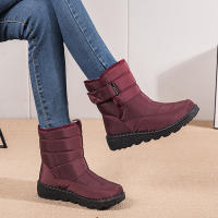 Botas De Nieve Impermeables Para Mujer 2023 Con Plush Grueso Antideslizantes Y Cálido Zapatos De Invierno Con Plush Interior Botas De Plataforma Tallas 35-44 - details 17