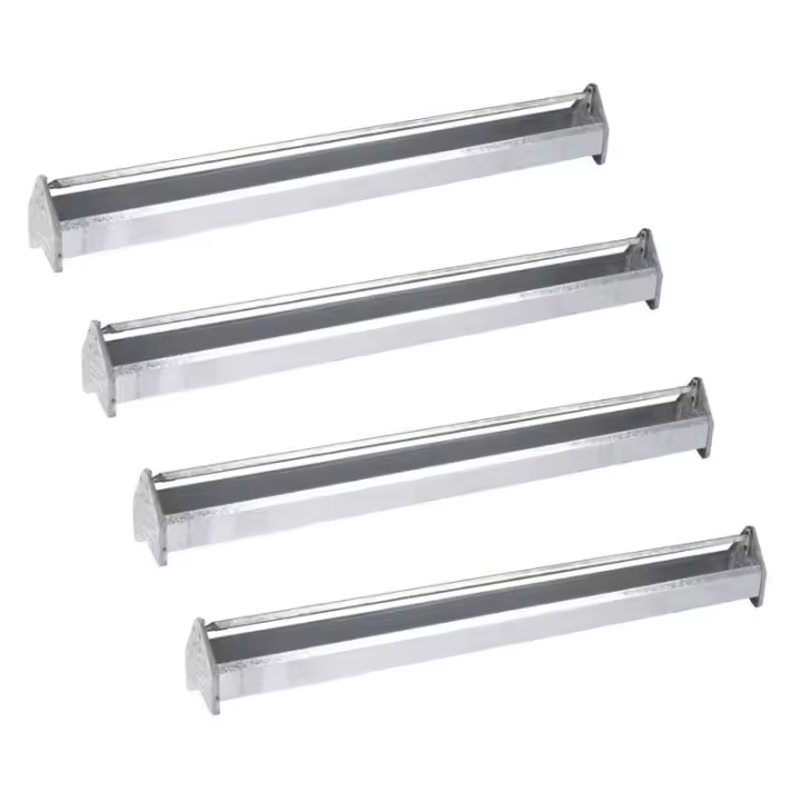 Suinga Pack 4 Comederos Metálicos con Molinete para Gallinas y Pollos - 1