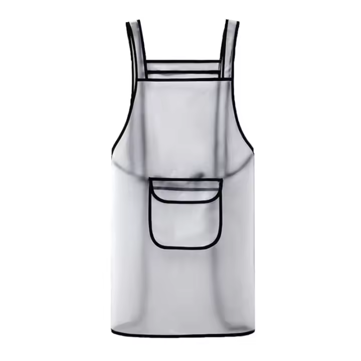 Delantal De Cocina Impermeable Y Transparente Resistente Al Aceite Para Hombres Y Mujeres Accesorios De Hornear Para BBQ Restaurante Y Cafe - 1