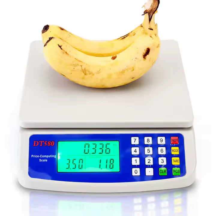 Báscula Digital De Precisión 30KG/1G LCD Escala Electrónica De Peso Plástica Para Cocina Balanza De Alimentos Con Batería Incluida - 1