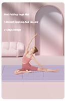 Manta De Yoga Plegable Ecológica Antideslizante Doble Cara Para Pilates Y Ejercicios De Piso Viaje Y Danza 183cmx61cm 4mm - details 0