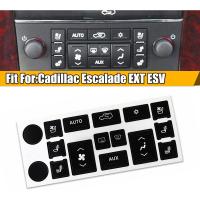 Pegatina De Reparación Para Tablero De Cadillac Escalade EXT ESV Control Climático Y Radio Botón Usado Decoraciones De Imitación De Fibra De Carbono - details 0