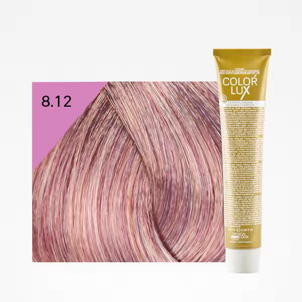 Tinte en Crema Color Lux 100ml: 8.12 Rubio Claro Ceniza Violeta - Design Look - 1