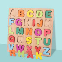 Tablero De Madera Educativo Para Niños Con Alfabeto Numeros Y Formas 3D Juguete Montessori Regalo Para Escuela Preescolar - details 4